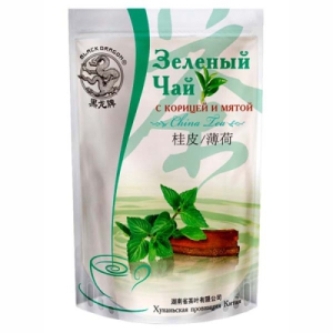 MUST DRAAKON Roheline tee kaneeli/piparmündi 100g