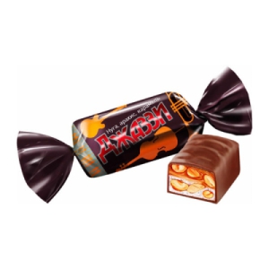 Jazzy nougat-karamell-maapähkel kommid