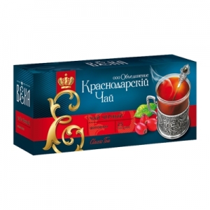 Краснодарский чай черный с шиповником 25шт.