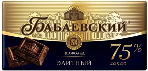 Babajevski tume šokolaad 75% 100g