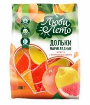 Slavkond marmelaad tsitruselised lõigud 250g