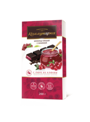 Kommunarka mõru šokolaad jõhvika 200g