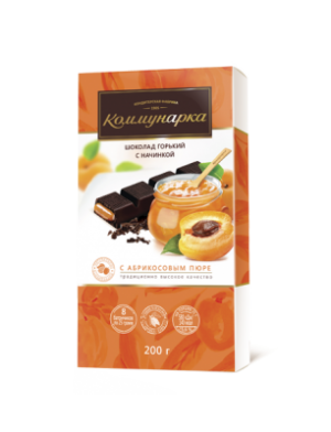 Kommunarka mõru šokolaad aprikoosi 200g